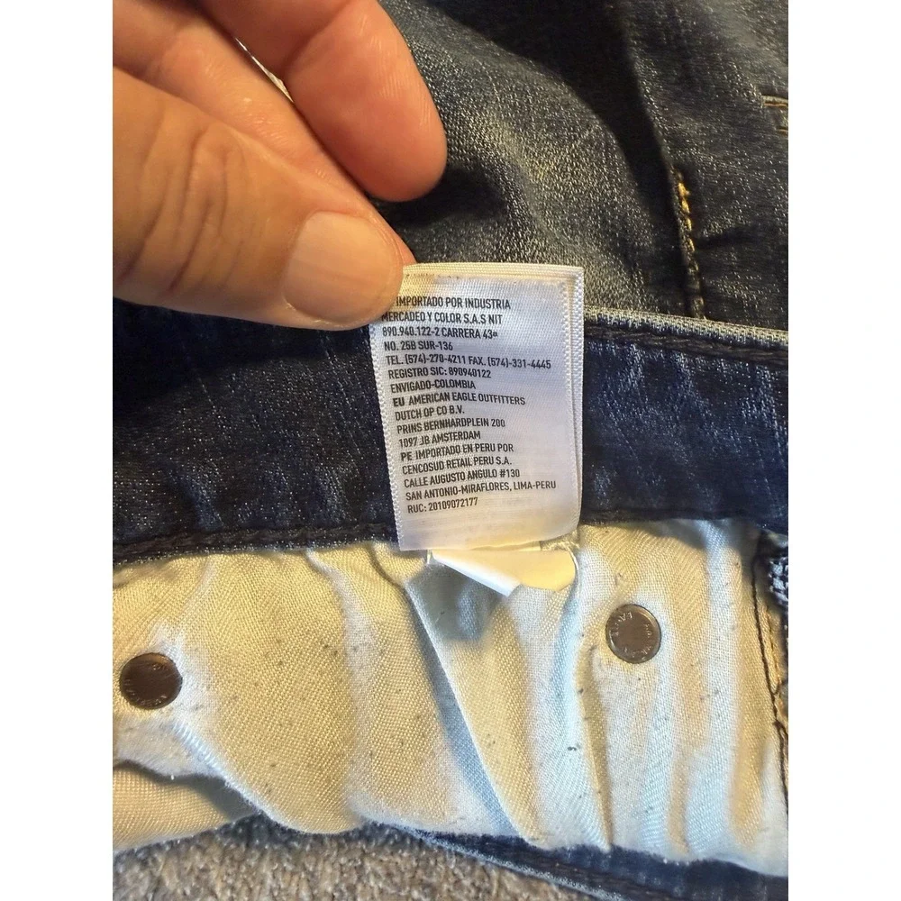 American Eagle Outfitters Airflex Jeans 36x30 Distressed‎ Stretch